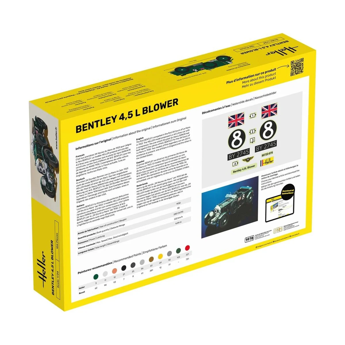 STARTER KIT Bentley Blower, 1/24 - Heller 56722