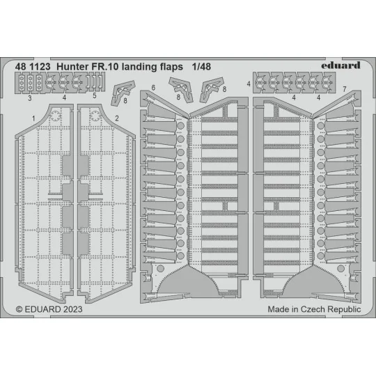 Hunter FR.10 landing flaps 1/48 AIRFIX, 1/48 - Eduard Accessories 4...