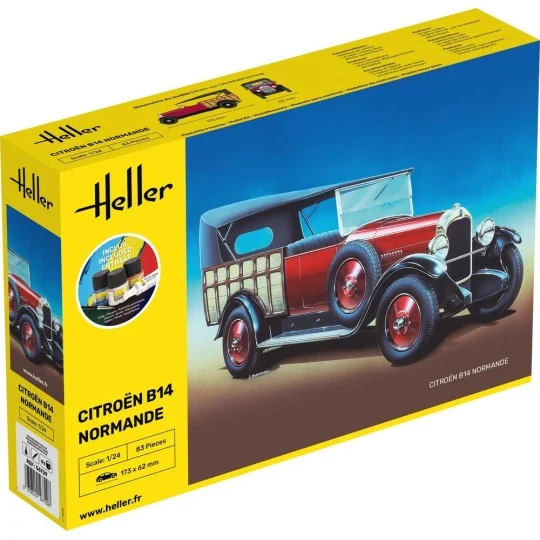 STARTER KIT Citroen B14 Normande, 1/24 - Heller 56729