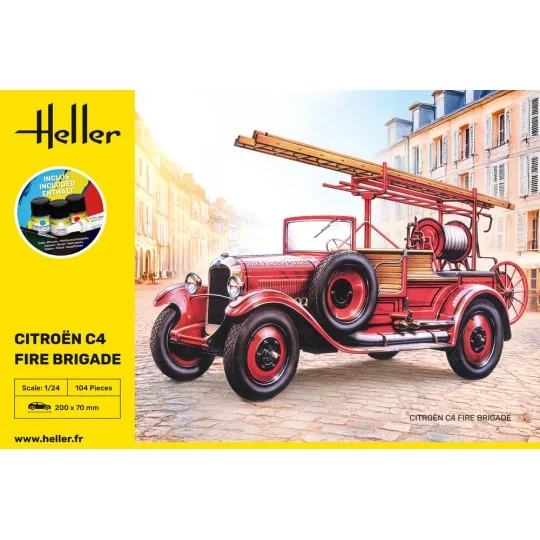STARTER KIT Citroen C4 Fire Brigade, 1/24 - Heller 56733