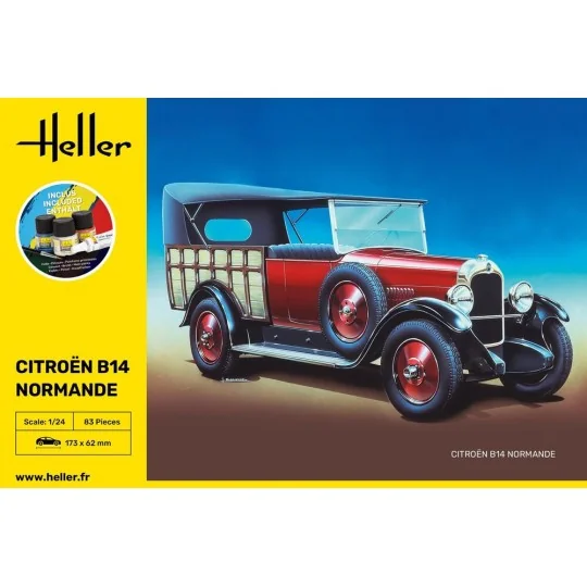 STARTER KIT Citroen B14 Normande, 1/24 - Heller 56729
