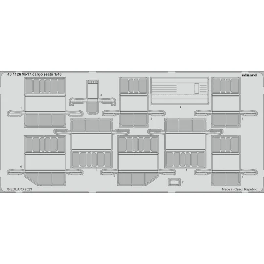 Mi-17 cargo seats, 1/48 - Eduard Accessories 481126