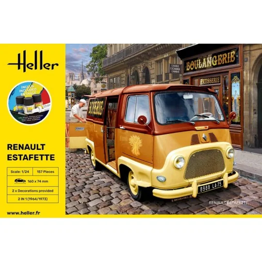 STARTER KIT Renault Estafette, 1/24 - Heller 56743