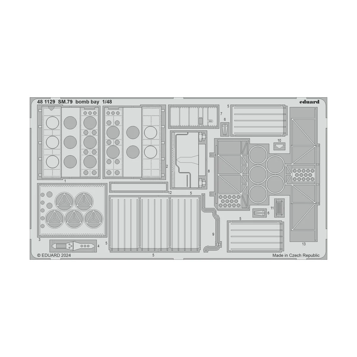 SM.79 bomb bay 1/48 EDUARD - Eduard Accessories 481129