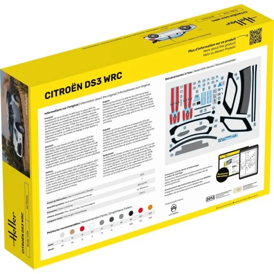STARTER KIT Citroen DS3 WRC, 1/24 - Heller 56758