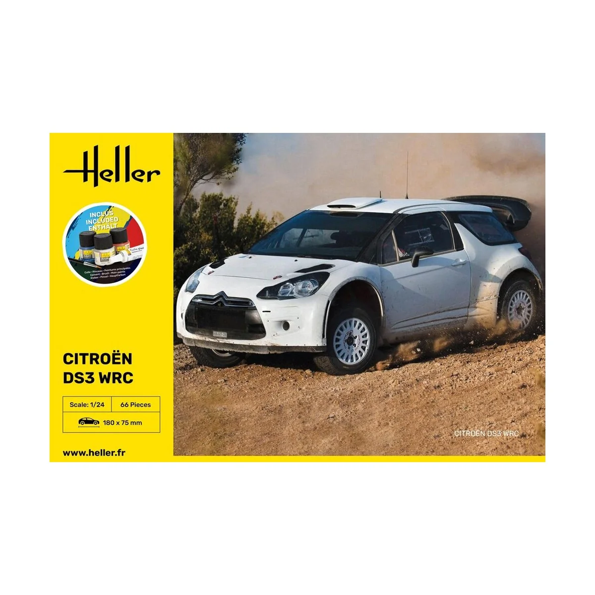 STARTER KIT Citroen DS3 WRC, 1/24 - Heller 56758