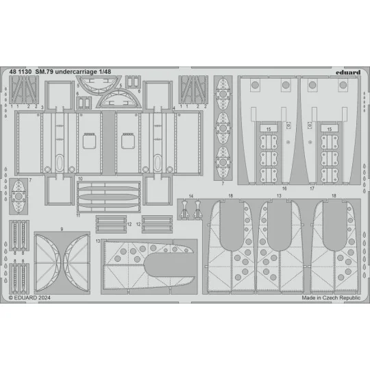 SM.79 undercarriage 1/48 EDUARD, 1/48 - Eduard Accessories 481130