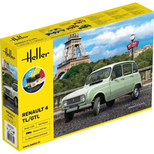STARTER KIT Renault 4TL/GTL, 1/24 - Heller 56759