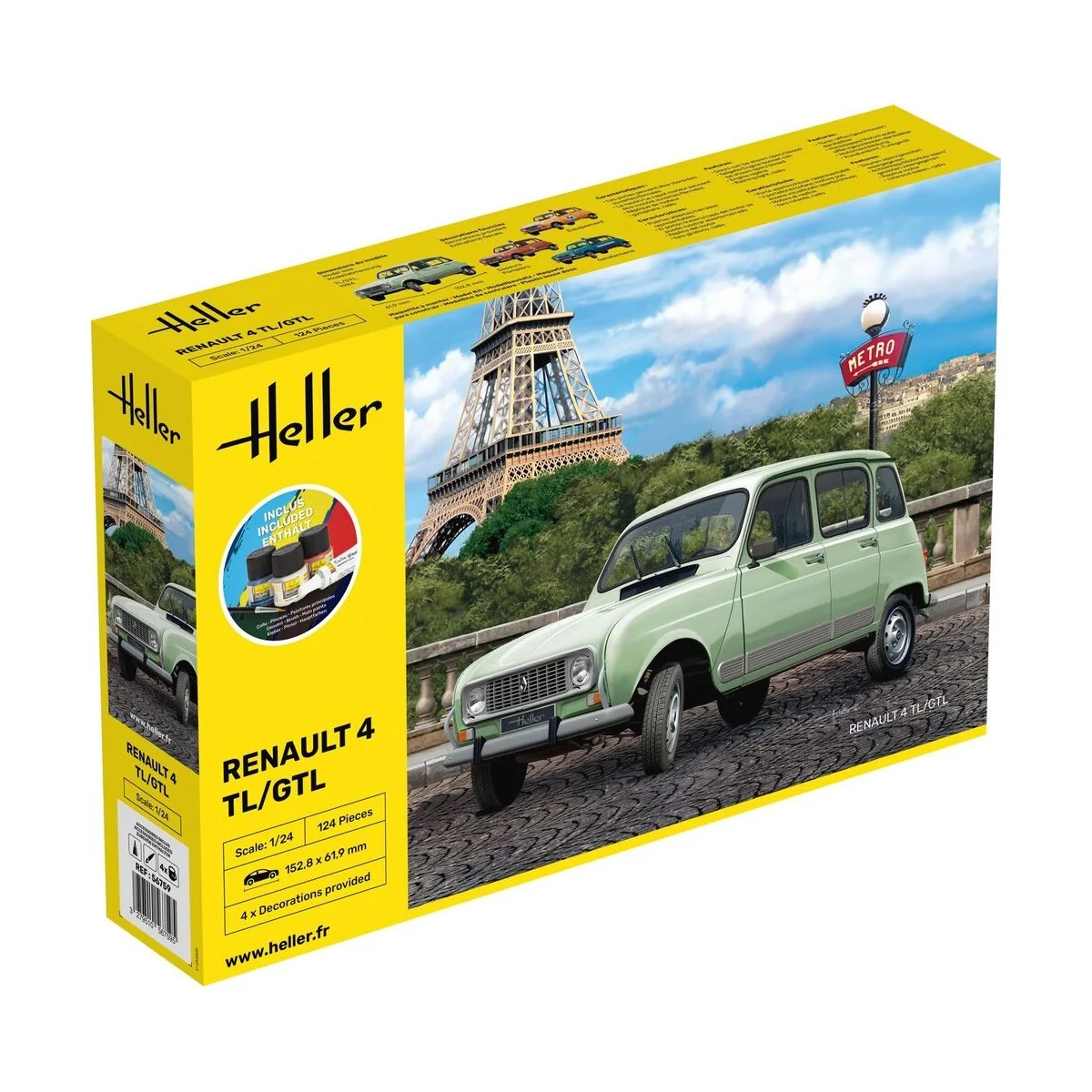 STARTER KIT Renault 4TL/GTL, 1/24 - Heller 56759