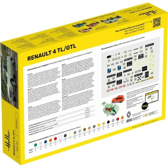 STARTER KIT Renault 4TL/GTL, 1/24 - Heller 56759