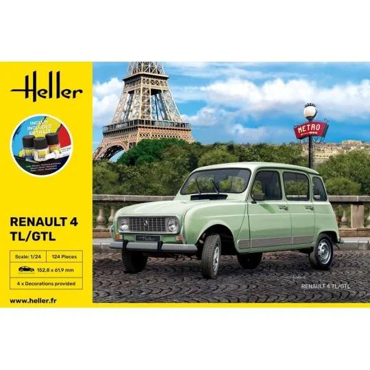 STARTER KIT Renault 4TL/GTL, 1/24 - Heller 56759