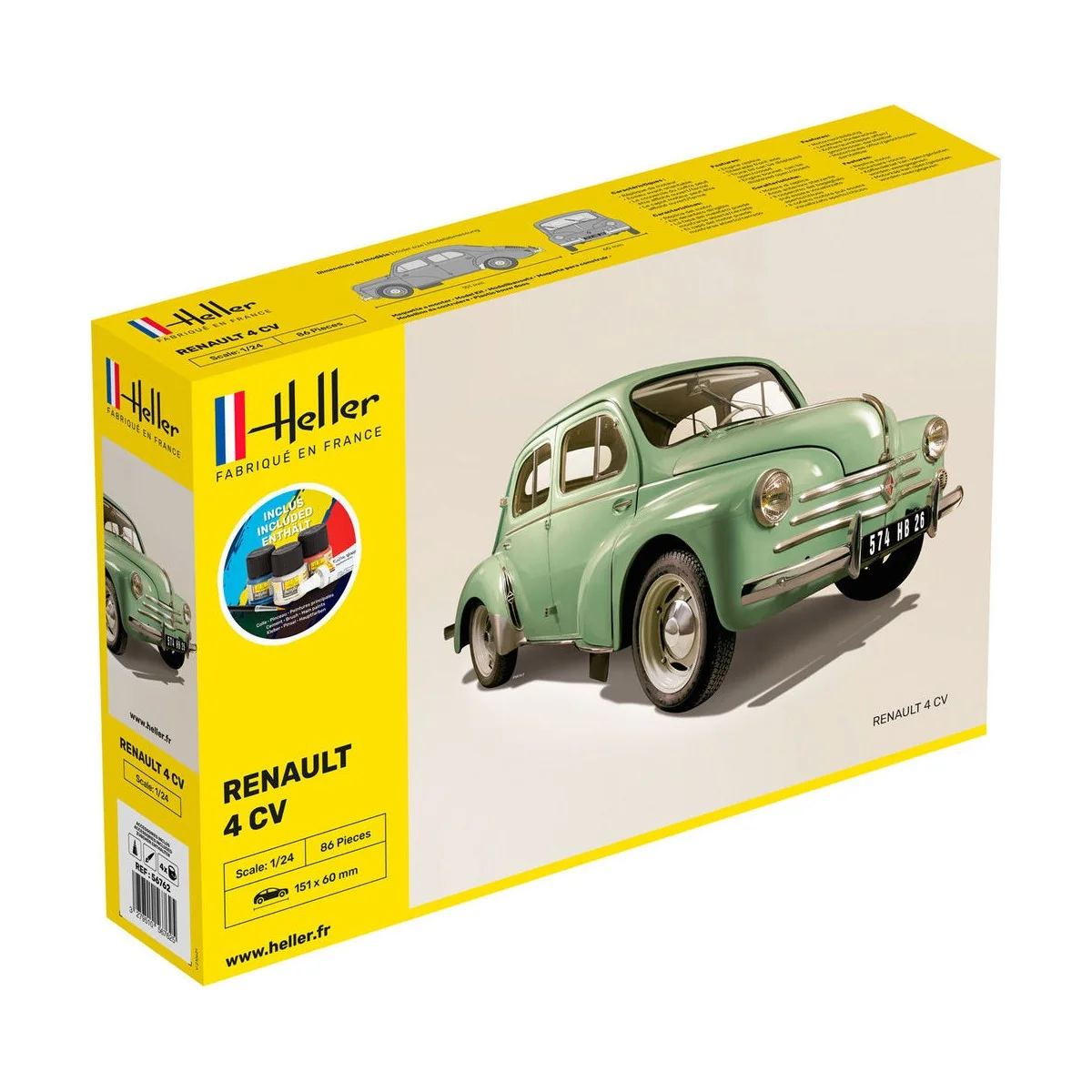 STARTER KIT Renault 4 CV, 1/24 - Heller 56762