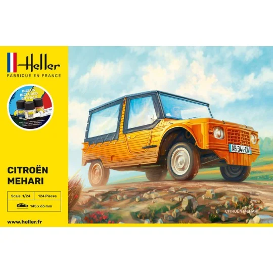 STARTER KIT Citroen Mehari, 1/24 - Heller 56760