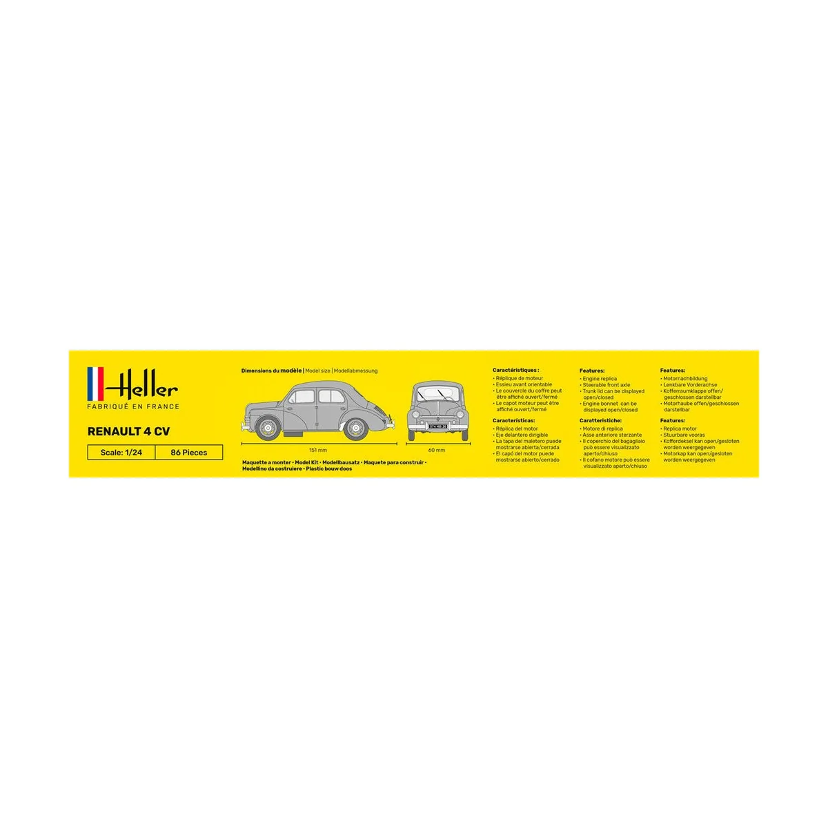 STARTER KIT Renault 4 CV, 1/24 - Heller 56762