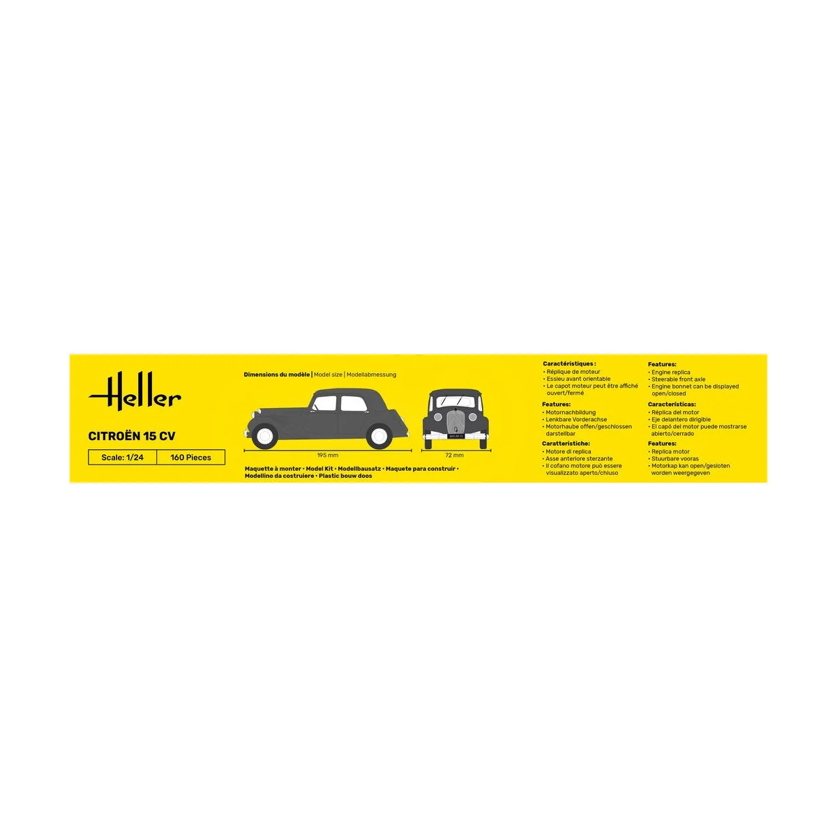 STARTER KIT Citroen 15 CV, 1/24 - Heller 56763