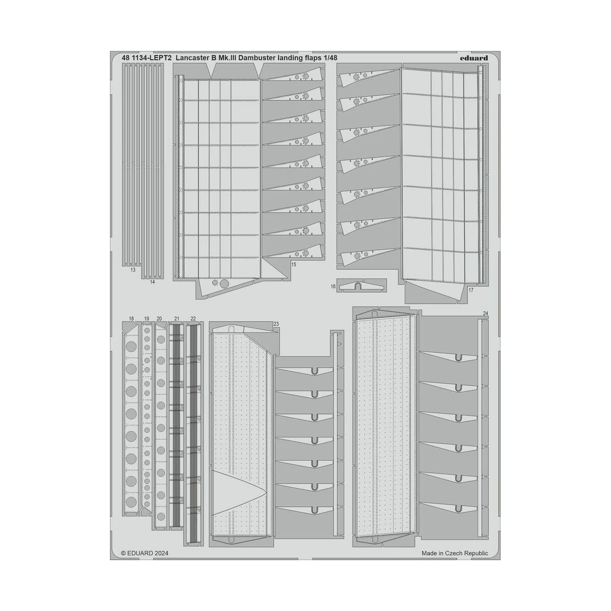 Lancaster B Mk.III Dambuster landing flaps 1/48 HKM - Eduard Access...