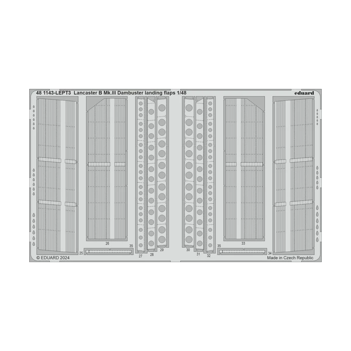 Lancaster B Mk.III Dambuster landing flaps 1/48 HKM, 1/48 - Eduard ...