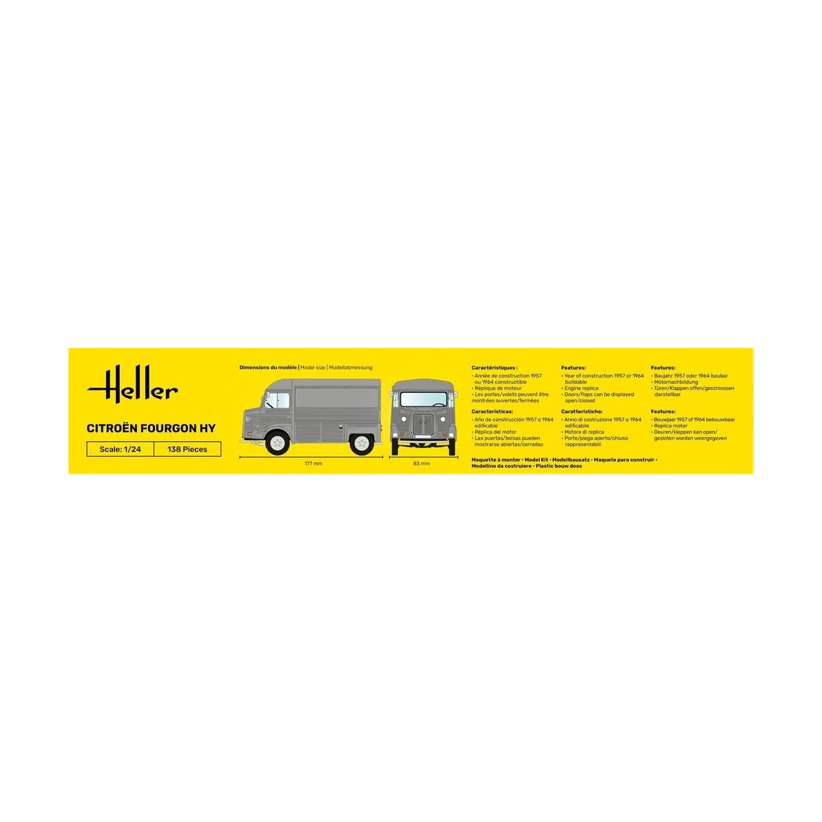STARTER KIT Citroen Fourgon HY, 1/24 - Heller 56768