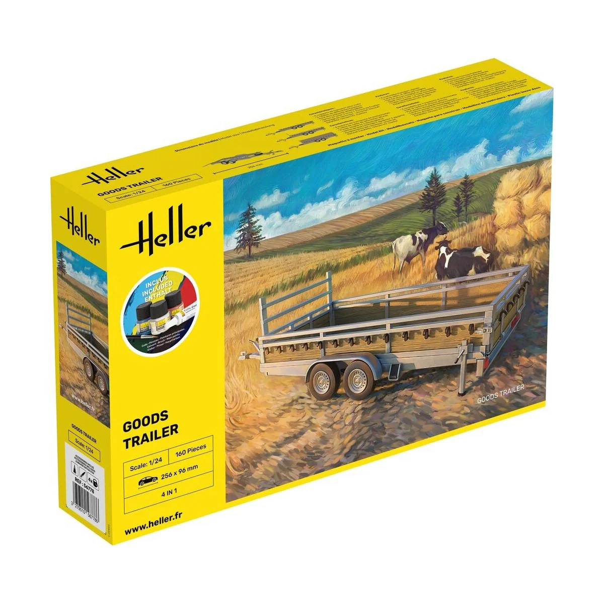 STARTER KIT Goods Trailer, 1/24 - Heller 56778