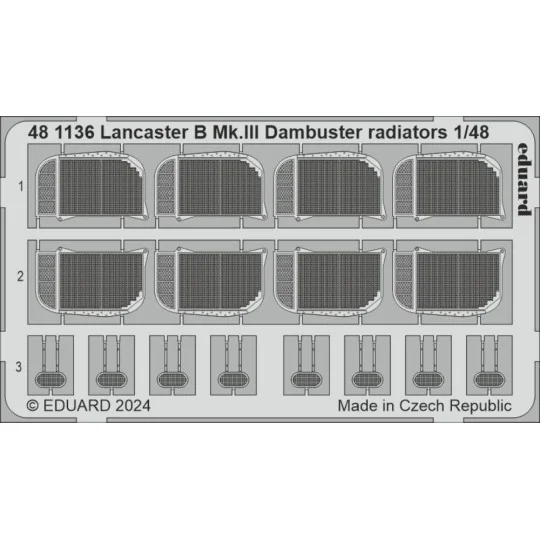 Lancaster B Mk.III Dambuster radiators 1/48 HKM, 1/48 - Eduard Acce...