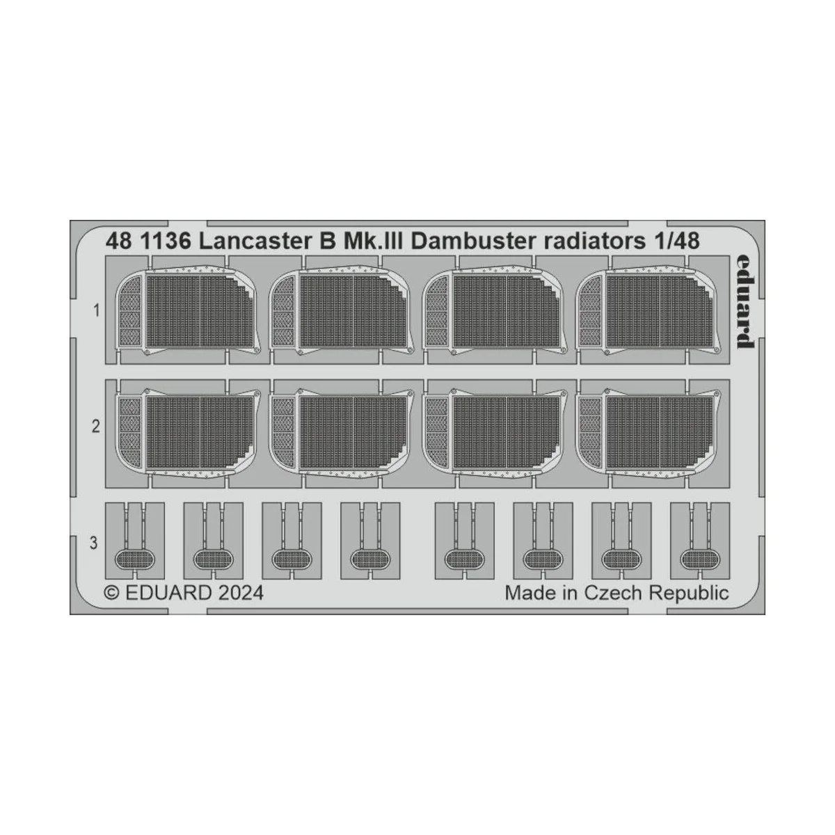 Lancaster B Mk.III Dambuster radiators 1/48 HKM - Eduard Accessorie...
