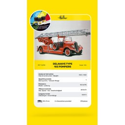STARTER KIT Delahaye Type 103 Pompiers, 1/24 - Heller 56780 2