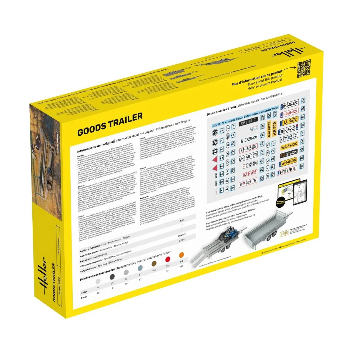 STARTER KIT Goods Trailer, 1/24 - Heller 56778