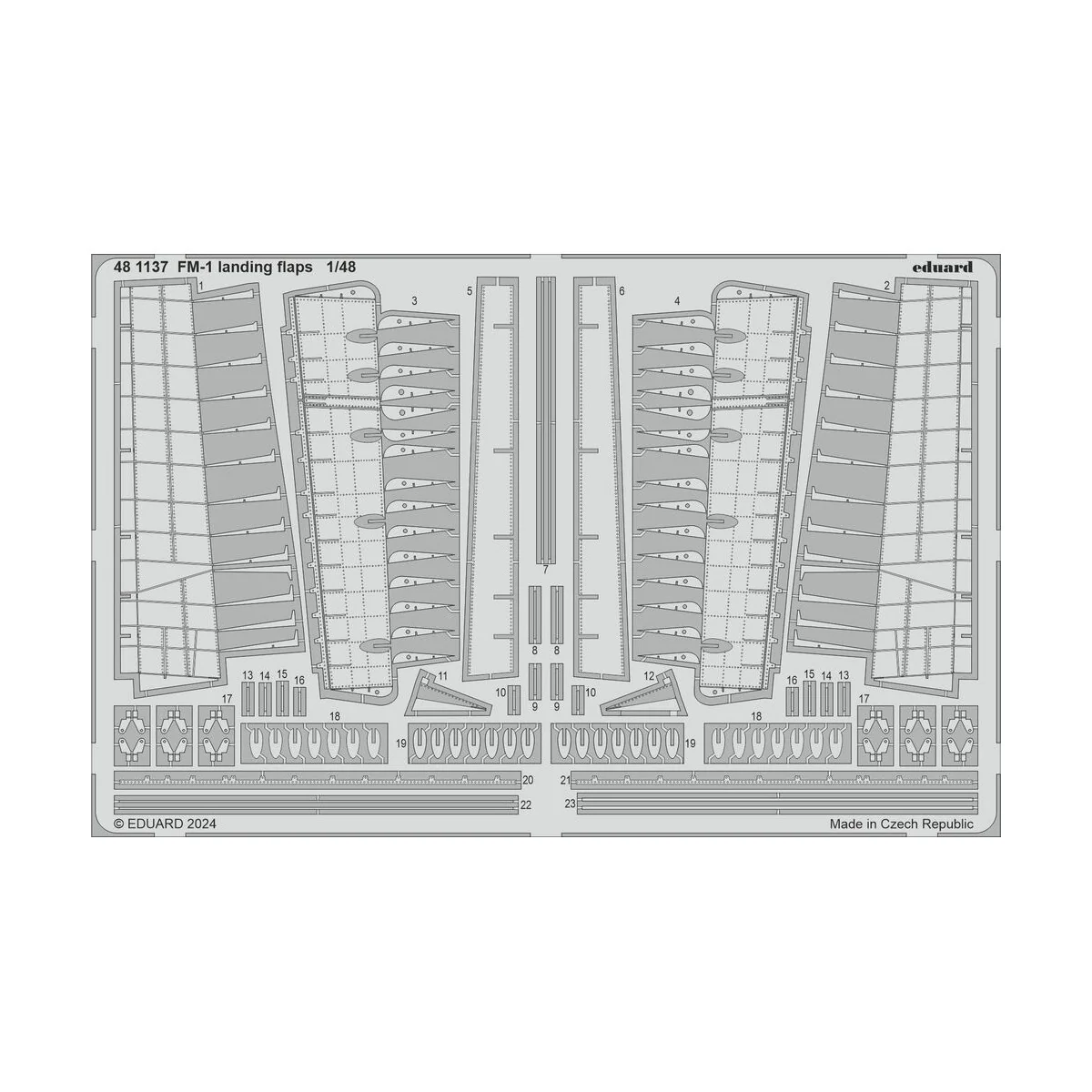 FM-1 landing flaps TAMIYA, 1/48 - Eduard Accessories 481137