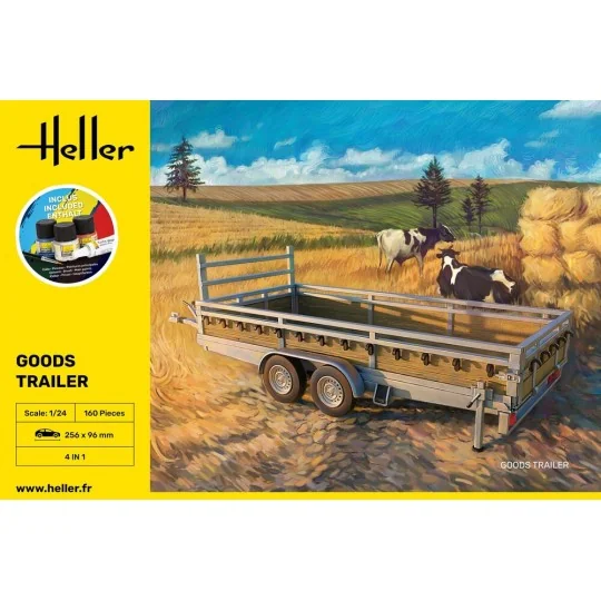 STARTER KIT Goods Trailer, 1/24 - Heller 56778