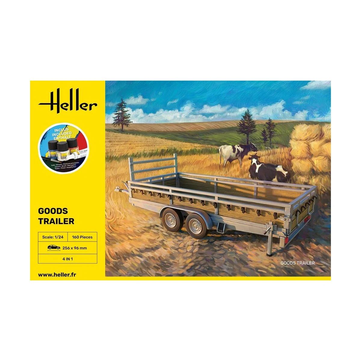 STARTER KIT Goods Trailer, 1/24 - Heller 56778