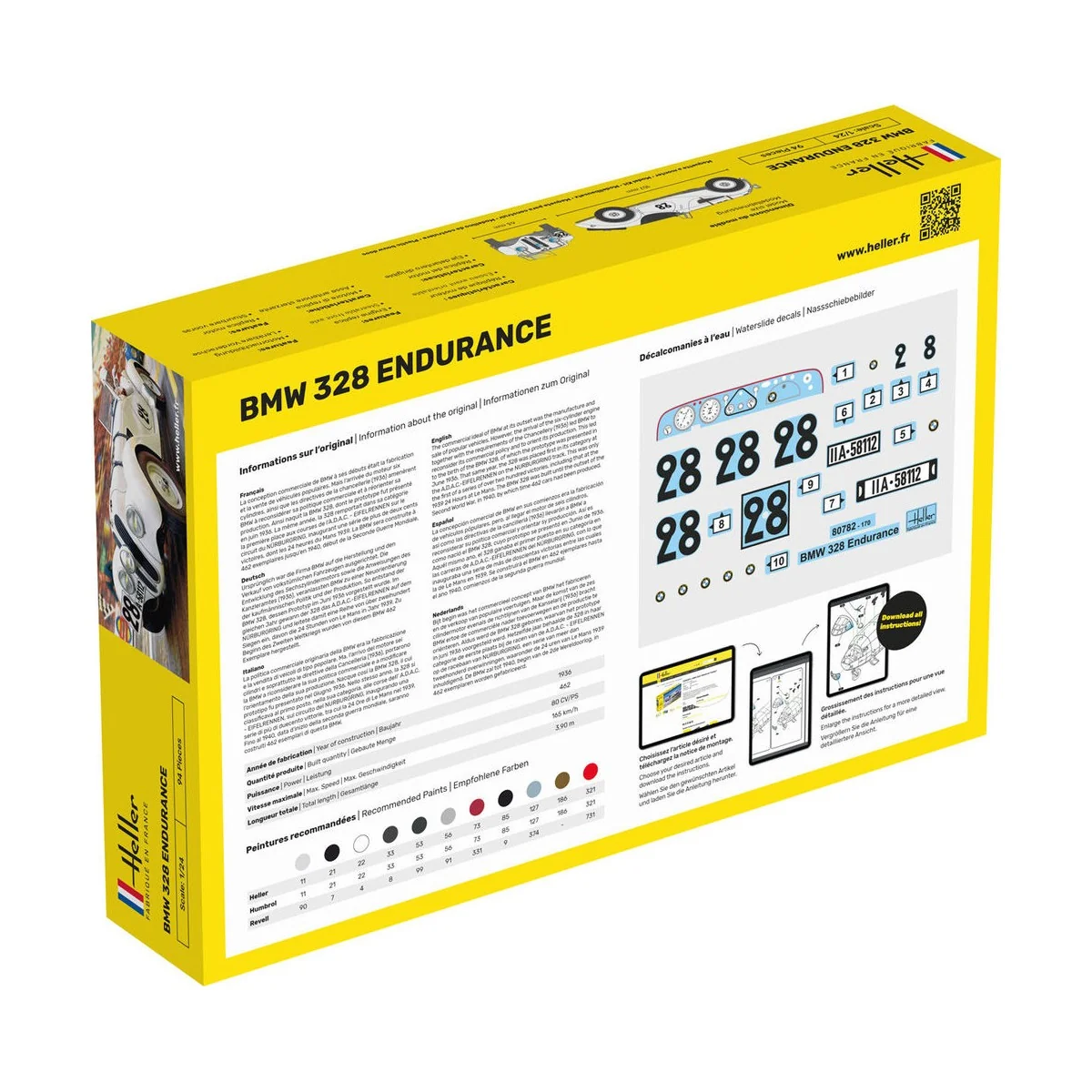 STARTER KIT 328 Endurance, 1/24 - Heller 56782