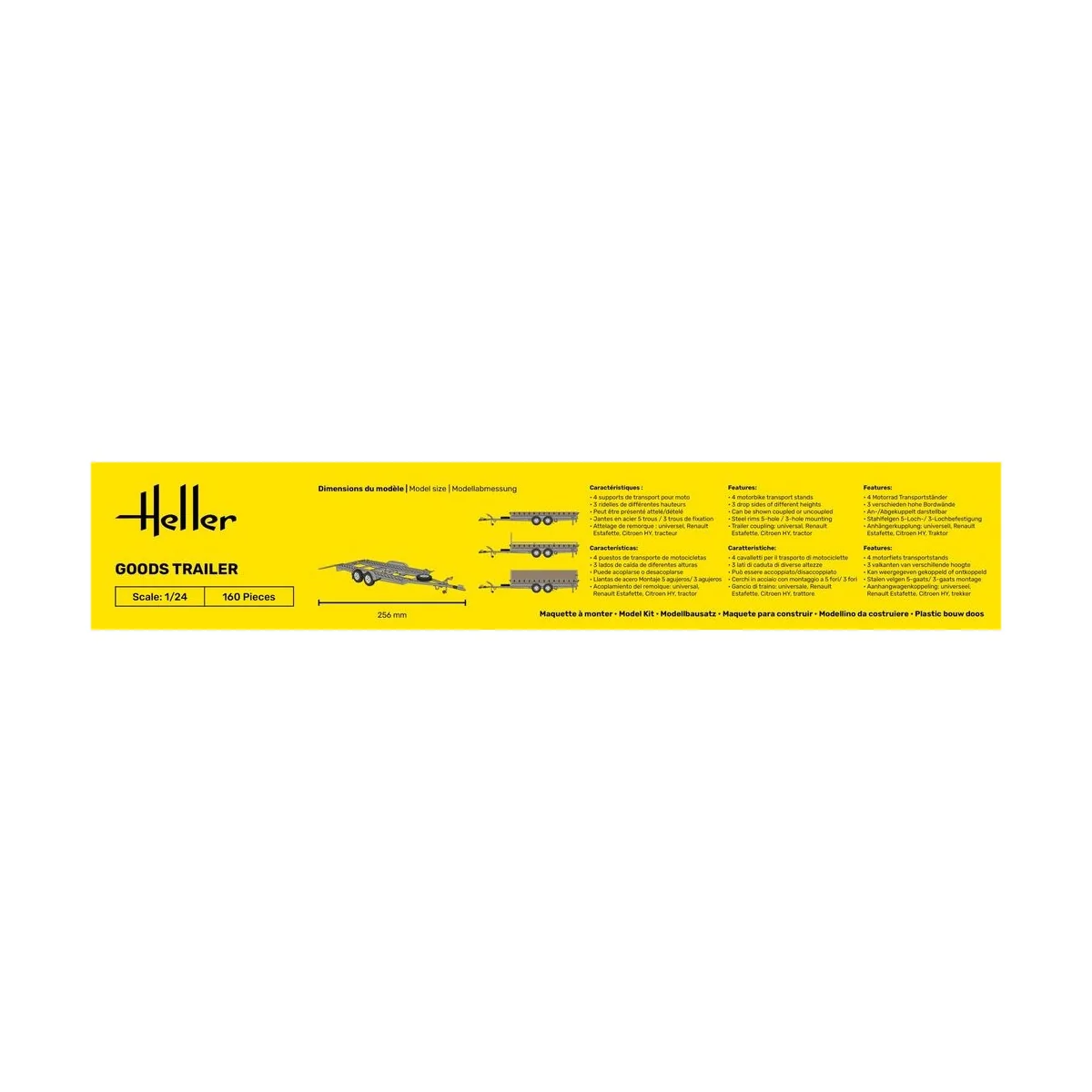 STARTER KIT Goods Trailer, 1/24 - Heller 56778