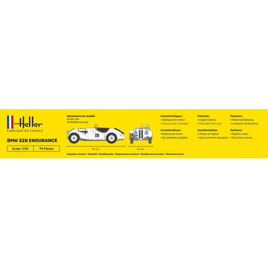 STARTER KIT 328 Endurance, 1/24 - Heller 56782