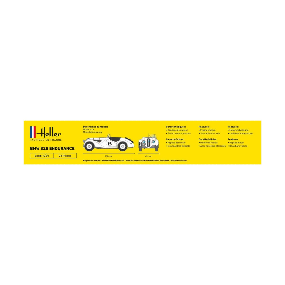 STARTER KIT 328 Endurance, 1/24 - Heller 56782