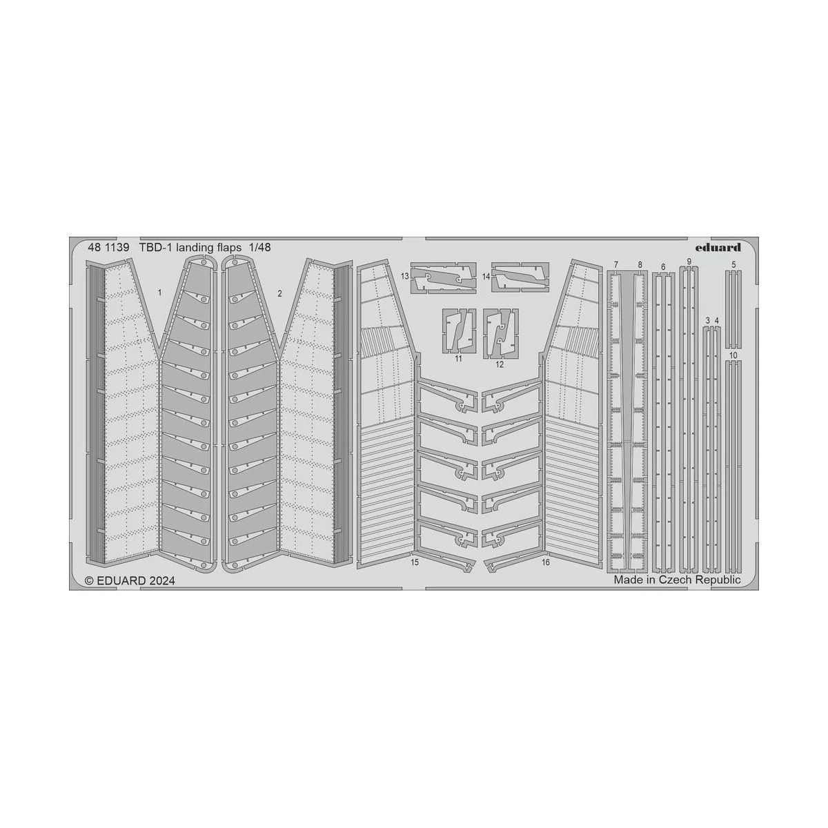 TBD-1 landing flaps HOBBY BOSS, 1/48 - Eduard Accessories 481139 TBD-1 landing flaps HOBBY BOSS, 1/48 - Eduard Accessories 481139