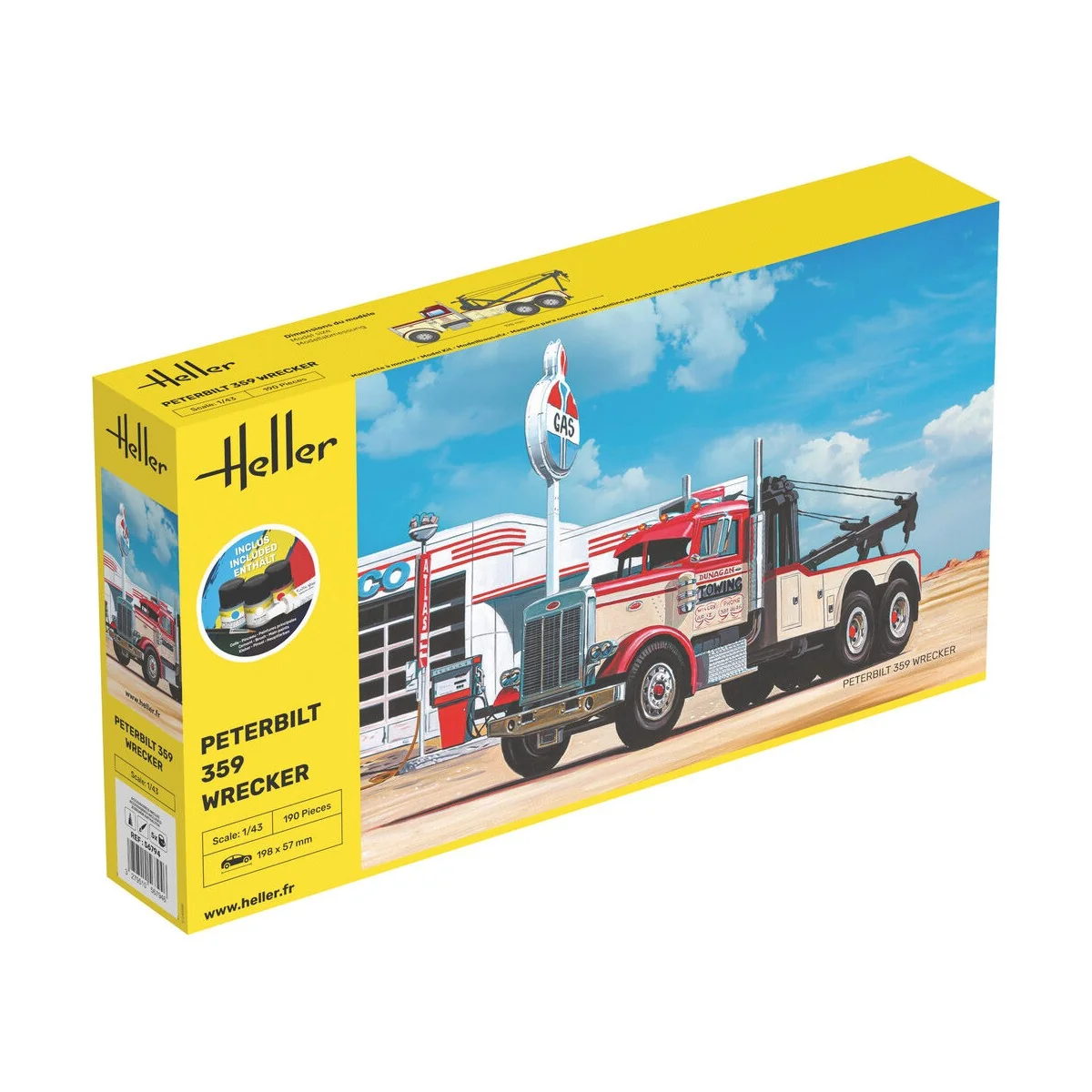 STARTER KIT Peterbilt 359 Wrecker, 1/43 - Heller 56794