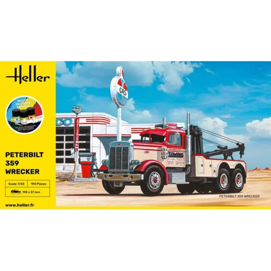 STARTER KIT Peterbilt 359 Wrecker, 1/43 - Heller 56794