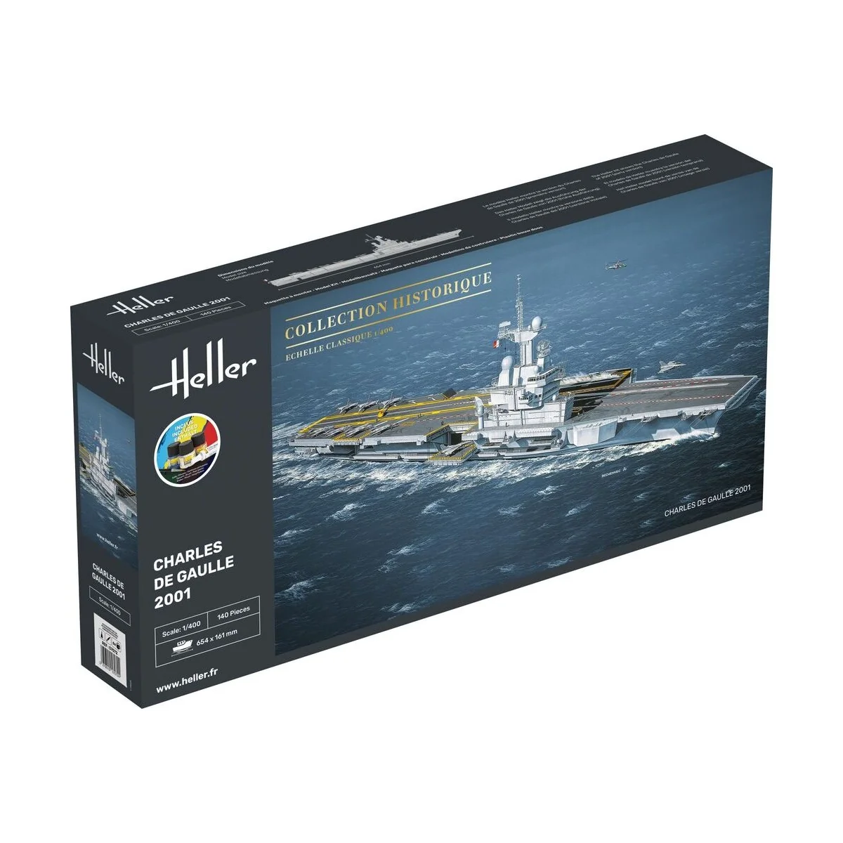 STARTER KIT Charles de Gaulle, 1/400 - Heller 57072