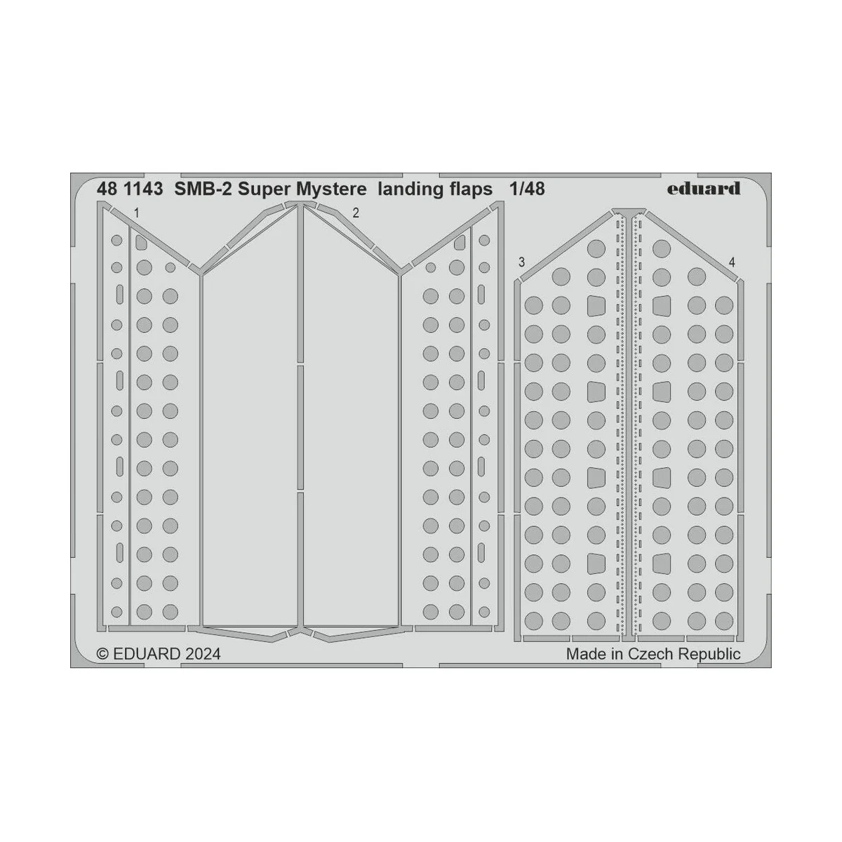 SMB-2 Super Mystere landing flaps, 1/48 - Eduard Accessories 481143