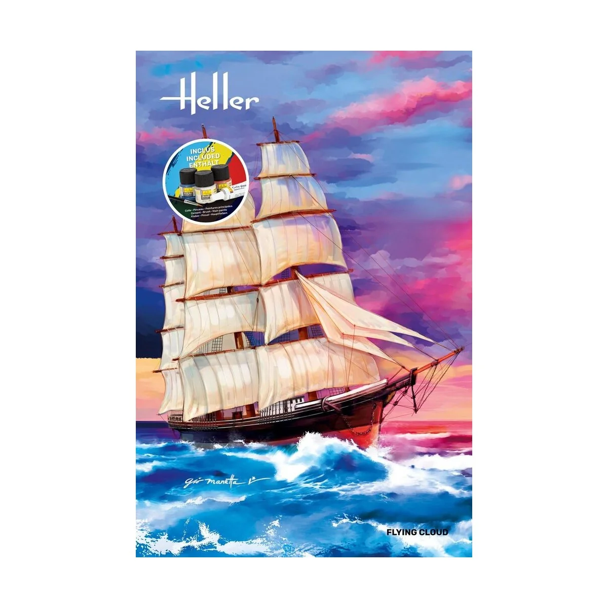 STARTER KIT Flying Cloud, 1/200 - Heller 56830
