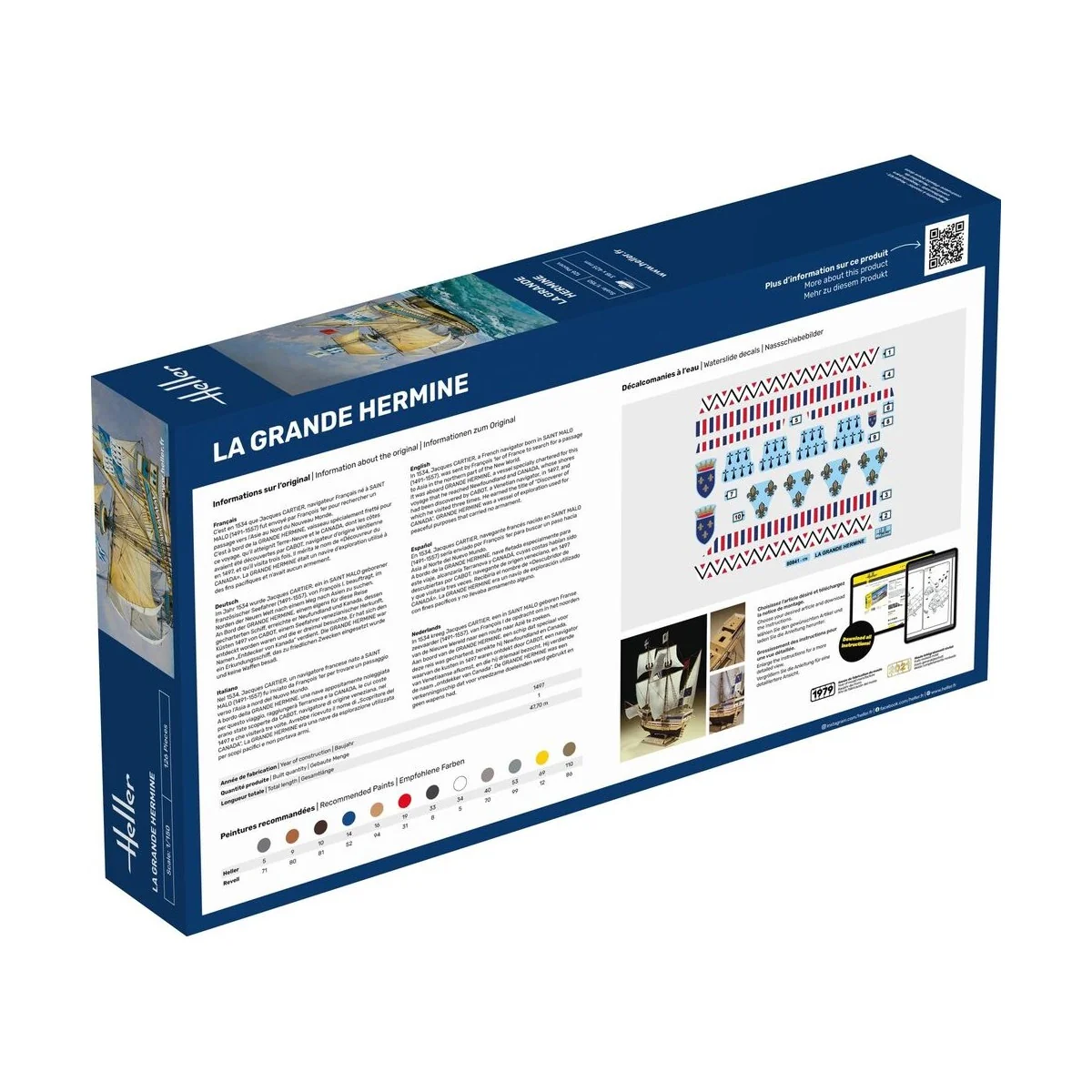 STARTER KIT La Grande Hermine, 1/150 - Heller 56841