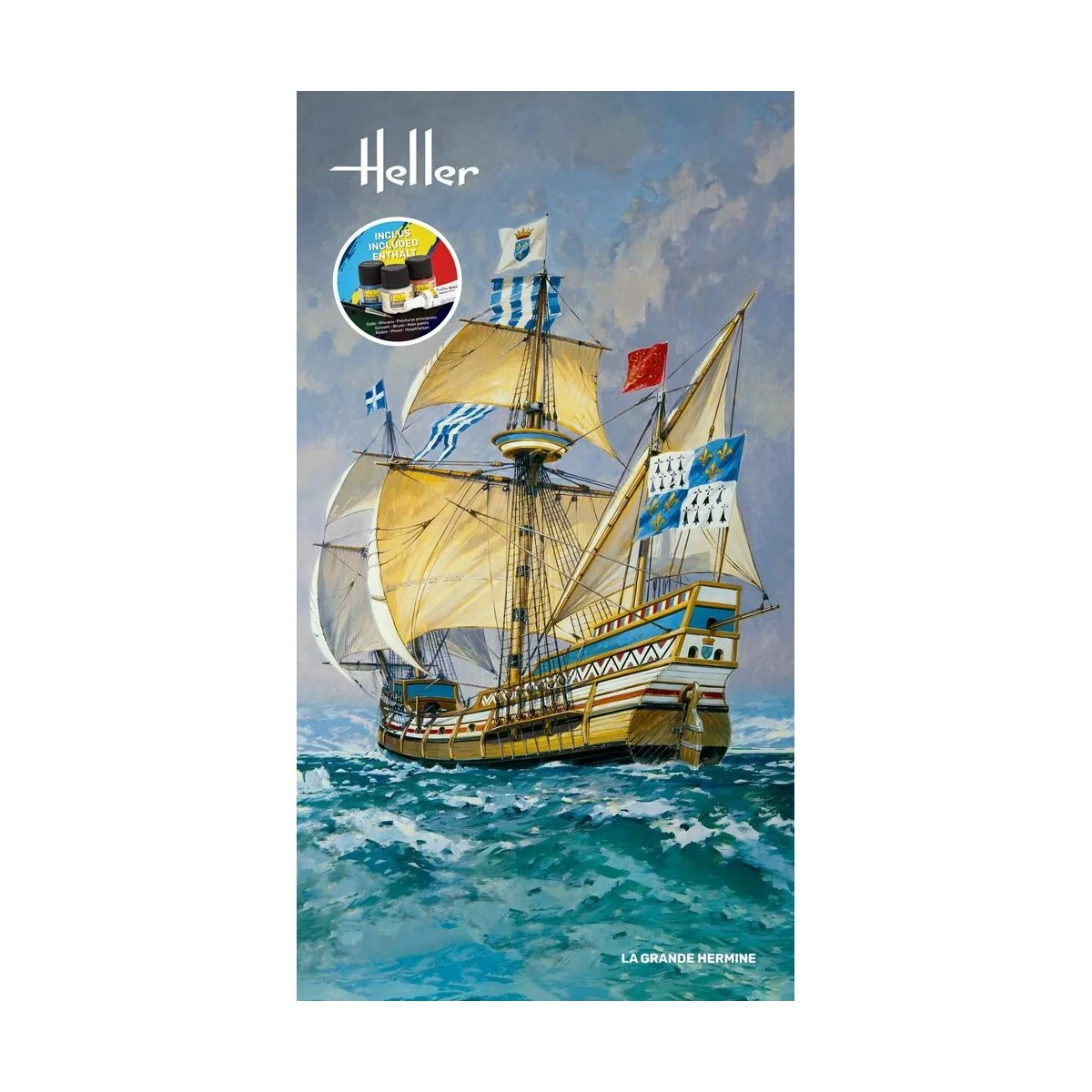 STARTER KIT La Grande Hermine, 1/150 - Heller 56841