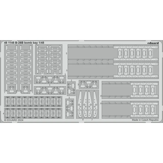 B-26B bomb bay - Eduard Accessories 481145
