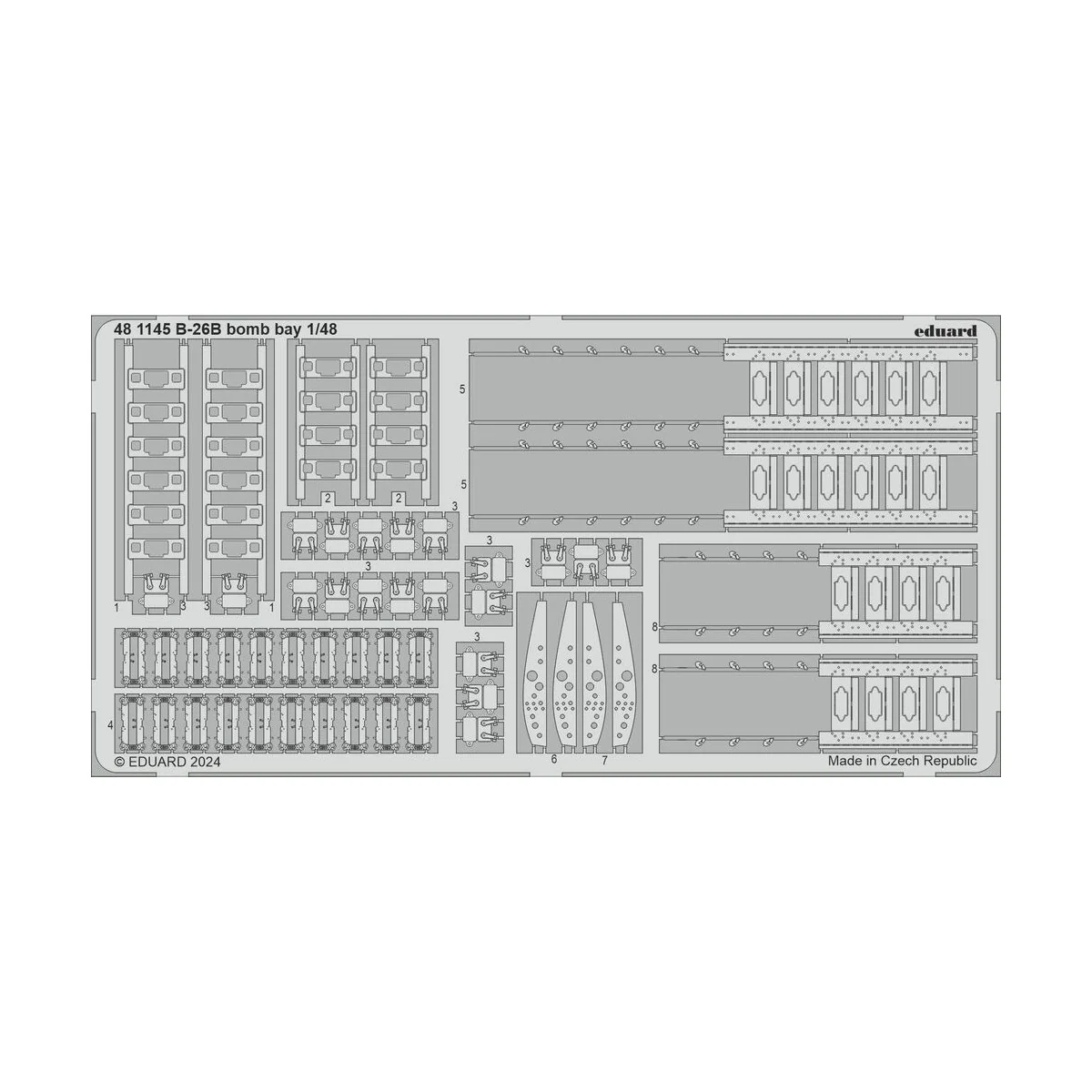 B-26B bomb bay - Eduard Accessories 481145