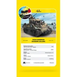 STARTER KIT M4A2 Sherman "Division Leclerc", 1/72 - Heller 56894 2