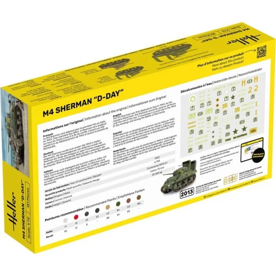 STARTER KIT M4 Sherman D-Day, 1/72 - Heller 56892
