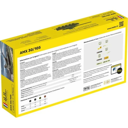 STARTER KIT AMX 30/105, 1/72 - Heller 56899