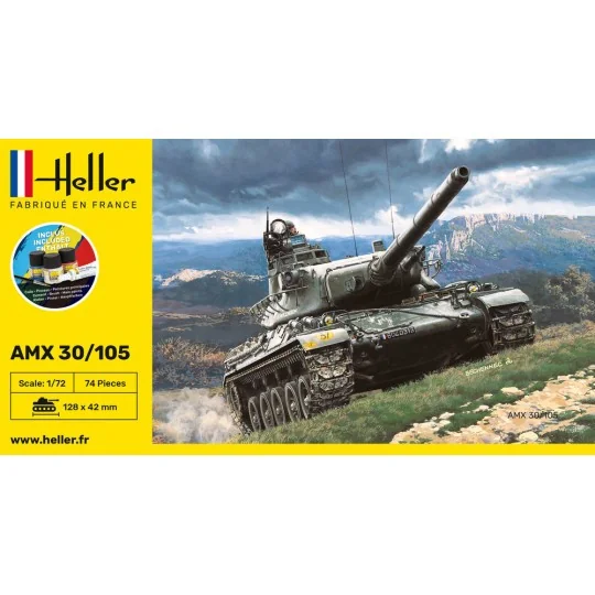 STARTER KIT AMX 30/105, 1/72 - Heller 56899