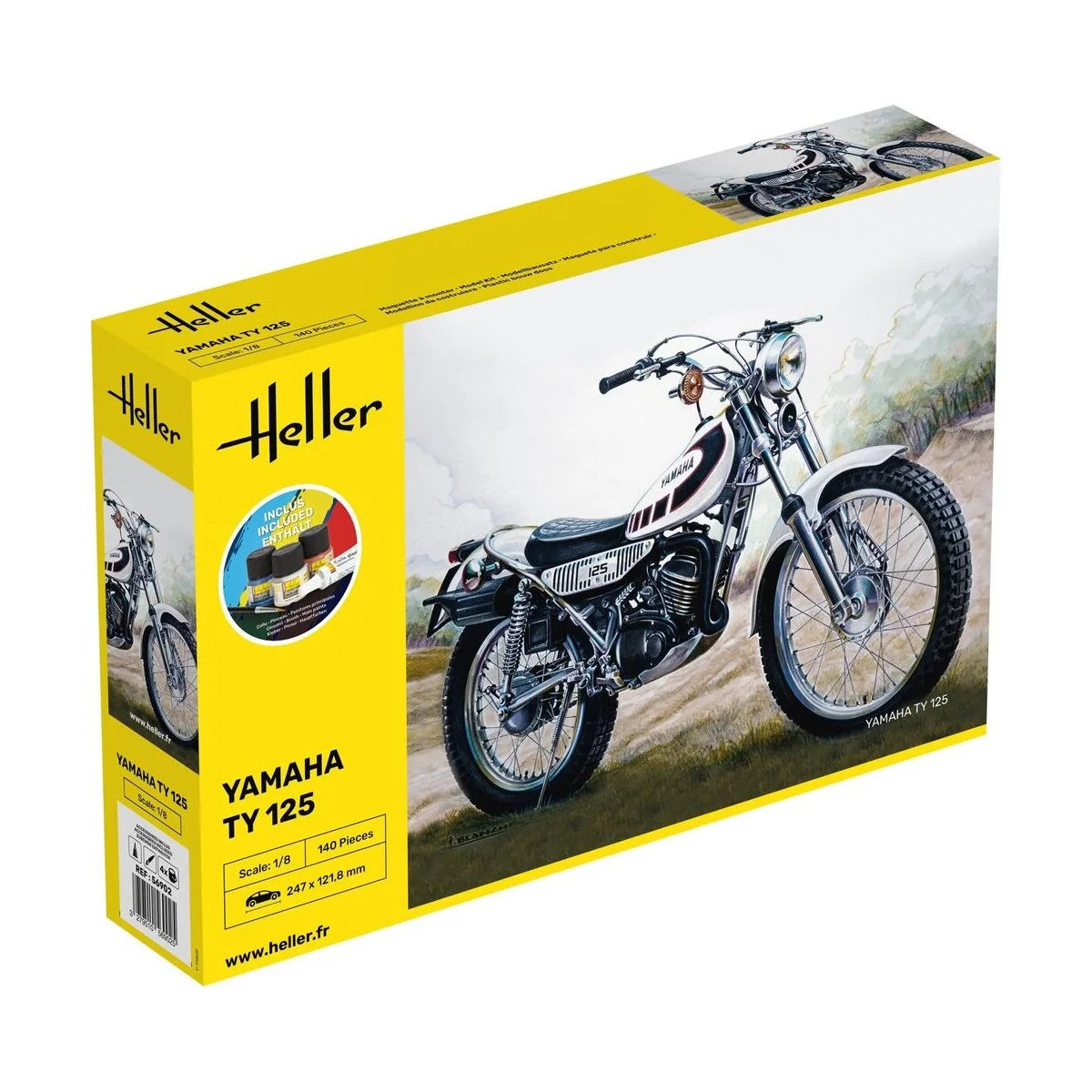 STARTER KIT Yamaha TY 125, 1/8 - Heller 56902