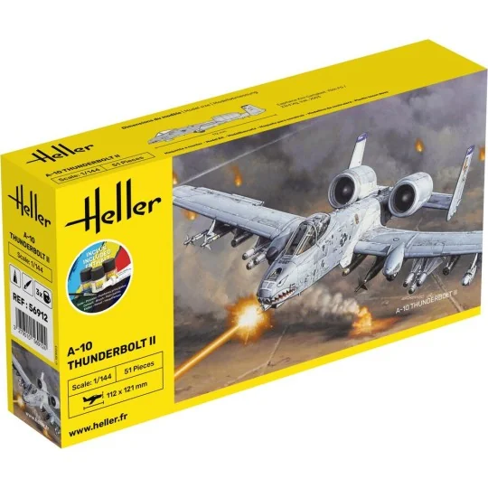 STARTER KIT A-10 Thunderbolt II, 1/144 - Heller 56912